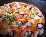 A picture of step 7 of Seafood Kimchi Rice Pizza.