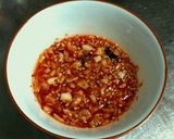A picture of step 3 of Kimchi Sweet Vinegar Stir Fry with Shrimp and Eggplant.