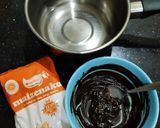 Foto langkah ke 1 dari resep Puding Coklat Lumer (lembut tanpa telur).
