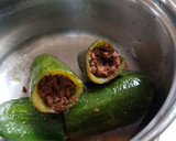 A picture of step 2 of Stuffed cucumber 🥒.