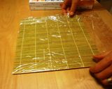 A picture of step 2 of California Rolls.