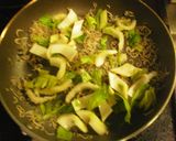 A picture of step 4 of Italian-Flavored Stir-Fried Celery and Chirimen Jako (Semi-dried tiny sardines).