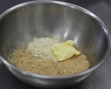 A picture of step 1 of Cheddar Cheesecake.