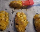 Foto del paso 8 de la receta: Tortas de patata, jamón, champiñones y queso