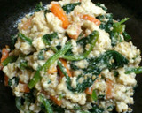 A picture of step 4 of Packed with Nutrients - Our Homemade Style Spinach with Tofu Sauce.