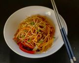 A picture of step 7 of Vegetable Chowmein.
