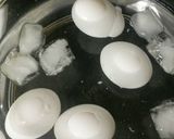 A picture of step 2 of Crab Meat imitation salad.
