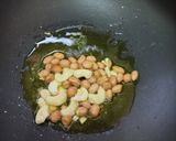 A picture of step 1 of Pudina (mint) Rice (tiffin recipe).