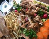 A picture of step 5 of Shawarma Triangles and Rolls 😋.