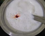 A picture of step 3 of Rice phirni.