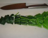 A picture of step 3 of Komatsuna with Sesame.
