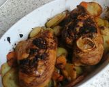 A picture of step 10 of My Lemony Garlic Roast Chicken and Veg 👍.