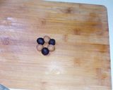 A picture of step 3 of Biscuit peda.