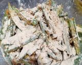 A picture of step 3 of Crispy lady's finger.