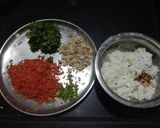 A picture of step 1 of Sabudana and carrots rolls.