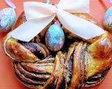 Csavart fonott kakaós kalács 🍫 recept fázis 9 fotója