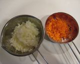 A picture of step 1 of Dry Curry (Rice Gratin or Doria Style).