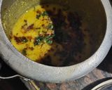 A picture of step 3 of Arbi,Aalu ki sabji or Pili Moong Dal,and Aalu arbi khatai.