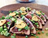 A picture of step 6 of Simple and Delicious! Seared Bonito and Beef.