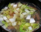 A picture of step 3 of [Farmhouse Recipe] Chinese Cabbage and Enoki Mushroom Soup.