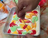 Gambar langkah 4 resipi Kek marble.