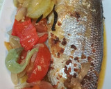 Foto del paso 1 de la receta: Lubina con verduras