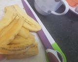 A picture of step 2 of Sweet bananas,pan fried.