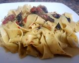 Foto del paso 4 de la receta: Parpadelle o cinta ancha, con salsa de hongos Portobello.😉