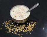 A picture of step 2 of Moong Dal Payasam.