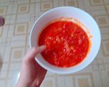 Hình bước làm 4 của món Sốt cà chua ăn kèm rau xà lách