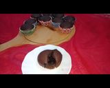A picture of step 8 of Center filled chocolate cup cakes😋.