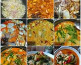 Gambar langkah 8 resipi Ayam Masak Lemak Kangkung.