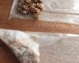 Foto del paso 4 de la receta: Samosas de filo con relleno de carne.(Μεζές= tapa).. y versión vegetariana