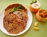 A picture of step 8 of Aloo paratha.