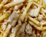 A picture of step 3 of My Parmesan melted Cheese over French fries 😘.