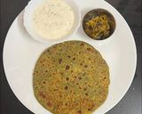 A picture of step 5 of Healthy & Protein Pack Palak Paneer Paratha 🫓.