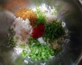 A picture of step 2 of Indian style Maggi balls.