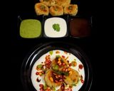 A picture of step 4 of Farali Red Potato Tikki Chaat.