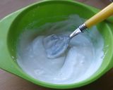 A picture of step 1 of Vickys Quick Kids Strawberry Custard, GF DF EF SF NF.
