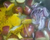 A picture of step 2 of Sig's Zucchini Curry.