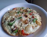 A picture of step 3 of Mince meat/ potatoes frittata.