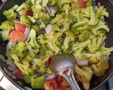 A picture of step 1 of Creamy Broccoli Soup.