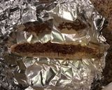 A picture of step 3 of Oven-Baked Almond Butter Banana Boats.