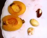A picture of step 1 of Loquat Pit 'Almond Tofu' Custard.