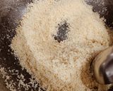 A picture of step 1 of Coconut Mava Burfi.