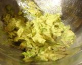 A picture of step 5 of Egg Salad Sandwich with Avocado and Shrimp.