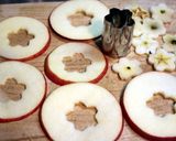 A picture of step 2 of Microwave-Made Apple Chips.