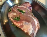 Une image de l'étape 5 de Épaule d'agneau à l'ail et romarin et ses piments verts (recette plancha).