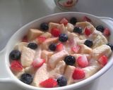 A picture of step 7 of Sweet Temptation! Microwaved Bread Pudding.