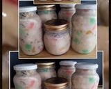 A picture of step 3 of AMIEs Fruit Salad (in Bottles).